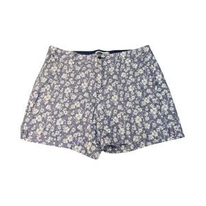 Old Navy Everyday High-Rise Floral Blue & White Shorts, Size 18
